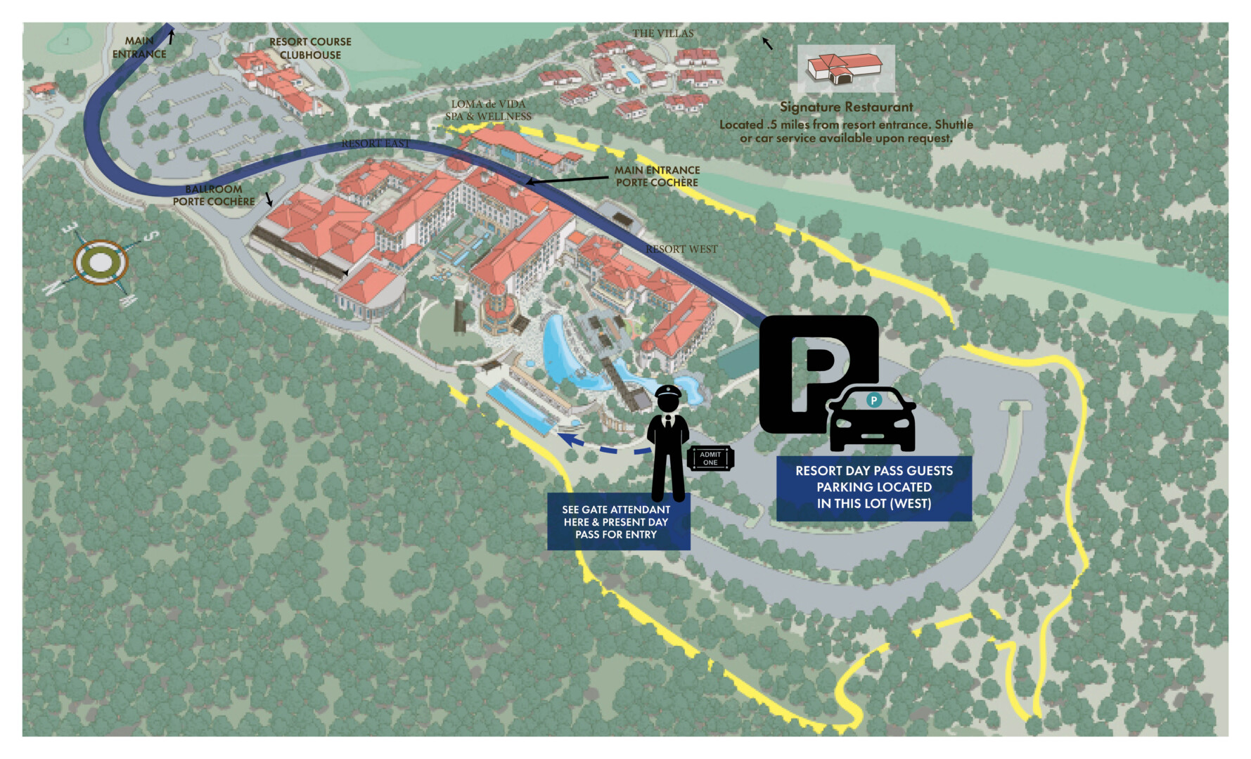 LCR Resort Map Resort Pass Guests