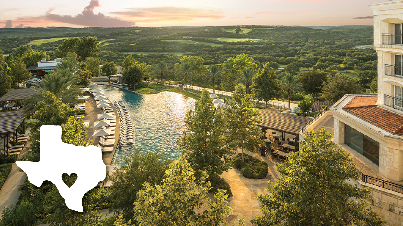 Resort Pool Overhead View